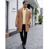 image:imageCOOFANDY Mens Quarter Zip Sweaters Slim Fit Lightweight Knitted Mock Neck Pullover Casual Polo SweatersBeige