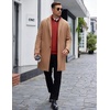 image:imageCOOFANDY Mens Quarter Zip Sweaters Slim Fit Lightweight Knitted Mock Neck Pullover Casual Polo SweatersDeep Red