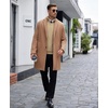 image:imageCOOFANDY Mens Quarter Zip Sweaters Slim Fit Lightweight Knitted Mock Neck Pullover Casual Polo SweatersKhaki