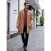 image:imageCOOFANDY Mens Quarter Zip Sweaters Slim Fit Lightweight Knitted Mock Neck Pullover Casual Polo SweatersWine Red
