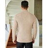 image:imageCOOFANDY Mens Quarter Zip Sweaters Slim Fit Mock Neck Pullover Sweaters Lightweight Knitted Polo SweaterBeige