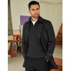 image:imageCOOFANDY Mens Quarter Zip Sweaters Slim Fit Mock Neck Pullover Sweaters Lightweight Knitted Polo SweaterBlack