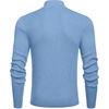image:imageCOOFANDY Mens Quarter Zip Sweaters Slim Fit Mock Neck Pullover Sweaters Lightweight Knitted Polo SweaterBlue