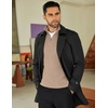 image:imageCOOFANDY Mens Quarter Zip Sweaters Slim Fit Mock Neck Pullover Sweaters Lightweight Knitted Polo SweaterKhaki