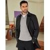 image:imageCOOFANDY Mens Quarter Zip Sweaters Slim Fit Mock Neck Pullover Sweaters Lightweight Knitted Polo SweaterLight Grey