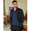image:imageCOOFANDY Mens Quarter Zip Sweaters Slim Fit Mock Neck Pullover Sweaters Lightweight Knitted Polo SweaterNavy Blue