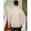 image:imageCOOFANDY Mens Quarter Zip Sweaters Slim Fit Mock Neck Pullover Sweaters Lightweight Knitted Polo SweaterRibbed Beige
