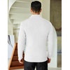 image:imageCOOFANDY Mens Quarter Zip Sweaters Slim Fit Mock Neck Pullover Sweaters Lightweight Knitted Polo SweaterWhite