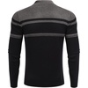 image:imageCOOFANDY Mens Quarter Zip Up Sweaters Slim Fit Lightweight Mock Neck Pullover Casual Polo SweatersBlack  Dark Heather Grey