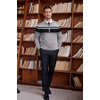 image:imageCOOFANDY Mens Quarter Zip Up Sweaters Slim Fit Lightweight Mock Neck Pullover Casual Polo SweatersBlack  Heather Grey