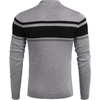 image:imageCOOFANDY Mens Quarter Zip Up Sweaters Slim Fit Lightweight Mock Neck Pullover Casual Polo SweatersBlack  Heather Grey