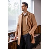 image:imageCOOFANDY Mens Quarter Zip Up Sweaters Slim Fit Lightweight Mock Neck Pullover Casual Polo SweatersBrown