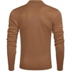 image:imageCOOFANDY Mens Quarter Zip Up Sweaters Slim Fit Lightweight Mock Neck Pullover Casual Polo SweatersBrown