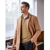 image:imageCOOFANDY Mens Quarter Zip Up Sweaters Slim Fit Lightweight Mock Neck Pullover Casual Polo SweatersCamel