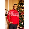 image:imageCOOFANDY Mens Quarter Zip Up Sweaters Slim Fit Lightweight Mock Neck Pullover Casual Polo SweatersChristmas Red