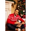 image:imageCOOFANDY Mens Quarter Zip Up Sweaters Slim Fit Lightweight Mock Neck Pullover Casual Polo SweatersChristmas Red