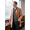 image:imageCOOFANDY Mens Quarter Zip Up Sweaters Slim Fit Lightweight Mock Neck Pullover Casual Polo SweatersDark Grey