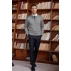 image:imageCOOFANDY Mens Quarter Zip Up Sweaters Slim Fit Lightweight Mock Neck Pullover Casual Polo SweatersGrey