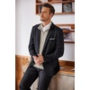 image:imageCOOFANDY Mens Quarter Zip Up Sweaters Slim Fit Lightweight Mock Neck Pullover Casual Polo SweatersKhaki
