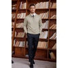 image:imageCOOFANDY Mens Quarter Zip Up Sweaters Slim Fit Lightweight Mock Neck Pullover Casual Polo SweatersKhaki