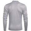 image:imageCOOFANDY Mens Quarter Zip Up Sweaters Slim Fit Lightweight Mock Neck Pullover Casual Polo SweatersLight Grey