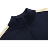 image:imageCOOFANDY Mens Quarter Zip Up Sweaters Slim Fit Lightweight Mock Neck Pullover Casual Polo SweatersNavystripekhaki