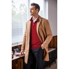 image:imageCOOFANDY Mens Quarter Zip Up Sweaters Slim Fit Lightweight Mock Neck Pullover Casual Polo SweatersRed