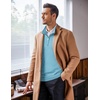 image:imageCOOFANDY Mens Quarter Zip Up Sweaters Slim Fit Lightweight Mock Neck Pullover Casual Polo SweatersSky Blue