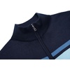 image:imageCOOFANDY Mens Quarter Zip Up Sweaters Slim Fit Lightweight Mock Neck Pullover Casual Polo SweatersStripeblue