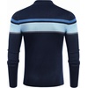 image:imageCOOFANDY Mens Quarter Zip Up Sweaters Slim Fit Lightweight Mock Neck Pullover Casual Polo SweatersStripeblue