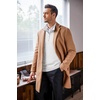 image:imageCOOFANDY Mens Quarter Zip Up Sweaters Slim Fit Lightweight Mock Neck Pullover Casual Polo SweatersWhite