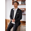 image:imageCOOFANDY Mens Quarter Zip Up Sweaters Slim Fit Lightweight Mock Neck Pullover Casual Polo SweatersWhite