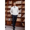 image:imageCOOFANDY Mens Quarter Zip Up Sweaters Slim Fit Lightweight Mock Neck Pullover Casual Polo SweatersWhite