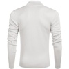 image:imageCOOFANDY Mens Quarter Zip Up Sweaters Slim Fit Lightweight Mock Neck Pullover Casual Polo SweatersWhite