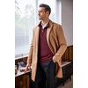image:imageCOOFANDY Mens Quarter Zip Up Sweaters Slim Fit Lightweight Mock Neck Pullover Casual Polo SweatersWine Red