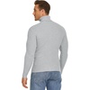 image:imageCOOFANDY Mens Ribbed Slim Fit Knitted Pullover Casual Turtleneck SweaterGrey