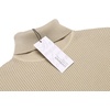 image:imageCOOFANDY Mens Ribbed Slim Fit Knitted Pullover Casual Turtleneck SweaterKhaki