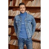 image:imageCOOFANDY Mens Ribbed Slim Fit Knitted Pullover Casual Turtleneck SweaterLight Blue