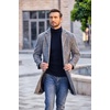 image:imageCOOFANDY Mens Ribbed Slim Fit Knitted Pullover Casual Turtleneck SweaterSapphire