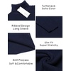 image:imageCOOFANDY Mens Ribbed Slim Fit Knitted Pullover Casual Turtleneck SweaterSapphire