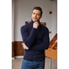 image:imageCOOFANDY Mens Ribbed Slim Fit Knitted Pullover Casual Turtleneck SweaterSapphire