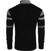 image:imageCOOFANDY Mens Ribbed Slim Fit Knitted Pullover Casual Turtleneck SweaterStripedgrey  Black