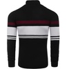image:imageCOOFANDY Mens Ribbed Slim Fit Knitted Pullover Casual Turtleneck SweaterStripedwhite  Red