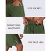 image:imageCOOFANDY Mens Running Athletic Shorts 7 Workout Gym Short Tennis Quick Dry Active Sport Hiking BasketballArmy Green