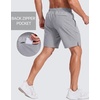 image:imageCOOFANDY Mens Running Athletic Shorts 7 Workout Gym Short Tennis Quick Dry Active Sport Hiking BasketballLight Grey