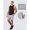 image:imageCOOFANDY Mens Running Athletic Shorts 7 Workout Gym Short Tennis Quick Dry Active Sport Hiking BasketballLight Grey