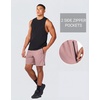image:imageCOOFANDY Mens Running Athletic Shorts 7 Workout Gym Short Tennis Quick Dry Active Sport Hiking BasketballNude Pink