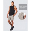 image:imageCOOFANDY Mens Running Athletic Shorts 7 Workout Gym Short Tennis Quick Dry Active Sport Hiking BasketballStone