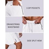 image:imageCOOFANDY Mens Running Athletic Shorts 7 Workout Gym Short Tennis Quick Dry Active Sport Hiking BasketballWhite