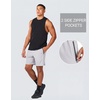 image:imageCOOFANDY Mens Running Athletic Shorts 7 Workout Gym Short Tennis Quick Dry Active Sport Hiking BasketballWhite